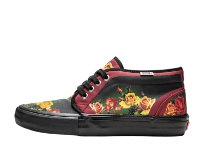 Supreme × Vans Chukka Jean Paul Gaultier "Burgundy Floral"