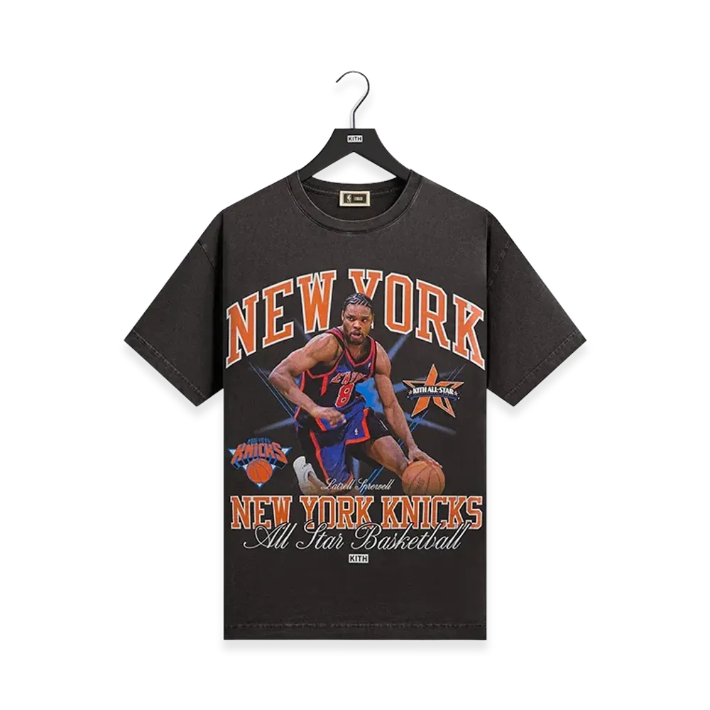 Kith x NBA All-Star New York Knicks Latrell Sprewell Vintage Tee "Black"