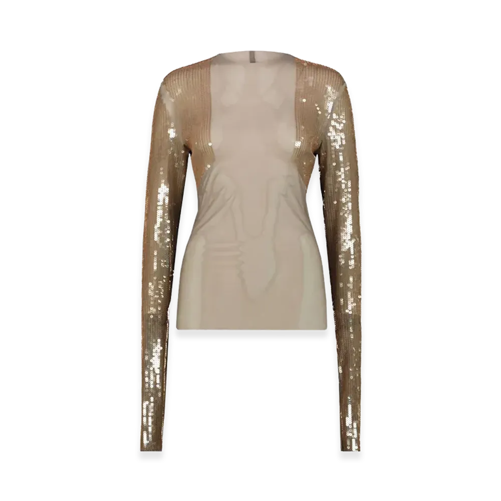 Rick Owens Women's T-Shirts And Polos "Beige"