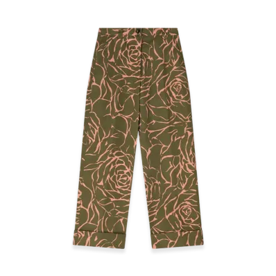 DRIES VAN NOTEN Women's Cuffed Pants "Khaki"
