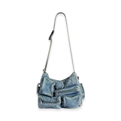 BALENCIAGA Superbusy Messenger Bag "Blue"