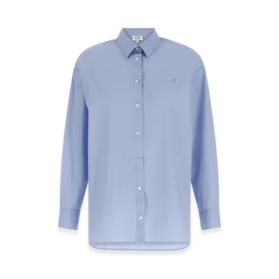 Maison Kitsune Women's 'baby Fox' Shirt "Light Blue"