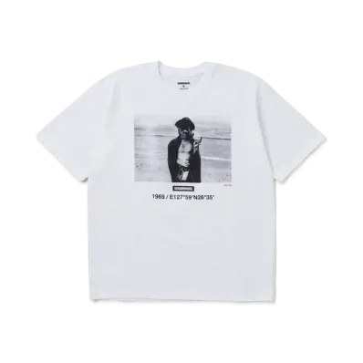 NEIGHBORHOOD x OSAMU NAGAHAMA . Tee SS-3 "White"