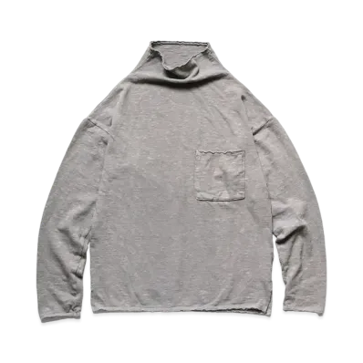 KAPITAL AMUSE KNIT SE-TO-DYE GANDIZERON T "Ice Gray"