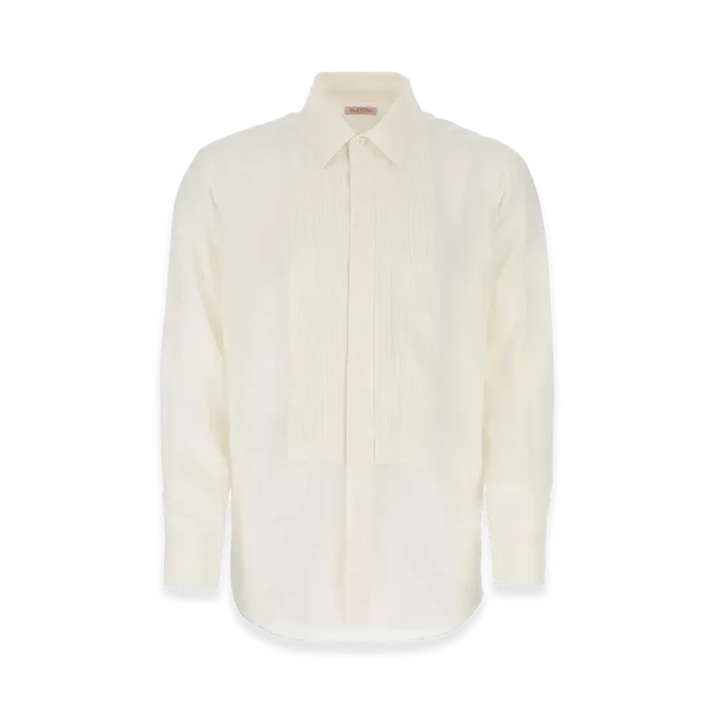 Valentino Silk Shirt "Ivory/White"