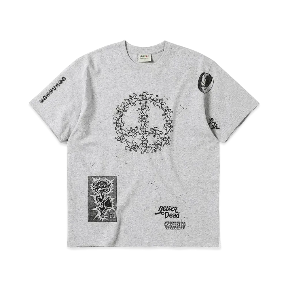 thisisneverthat x Grateful Dead Iconography Tee "Heather Grey"