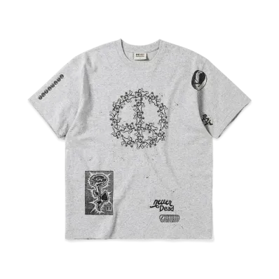 thisisneverthat x Grateful Dead Iconography Tee "Heather Grey"