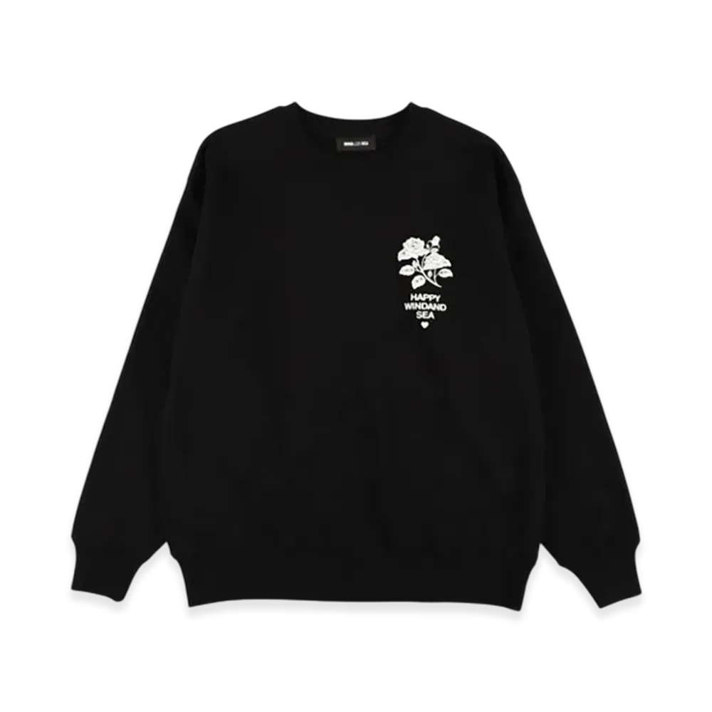 WIND AND SEA Heart&Spade Crewneck Sweatshirt "Black"