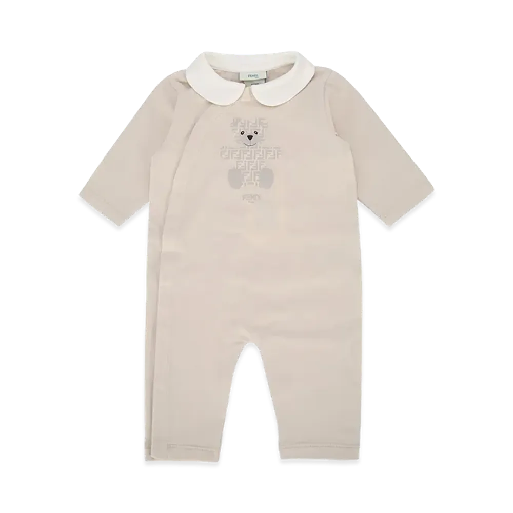 FENDI Kids Kit Tutina Jersey Stretch "Beige"