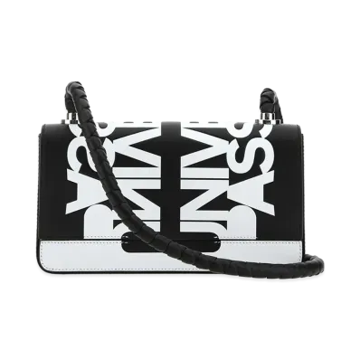 Burberry Two-Tone Leather Crossbody Bag "Printed"