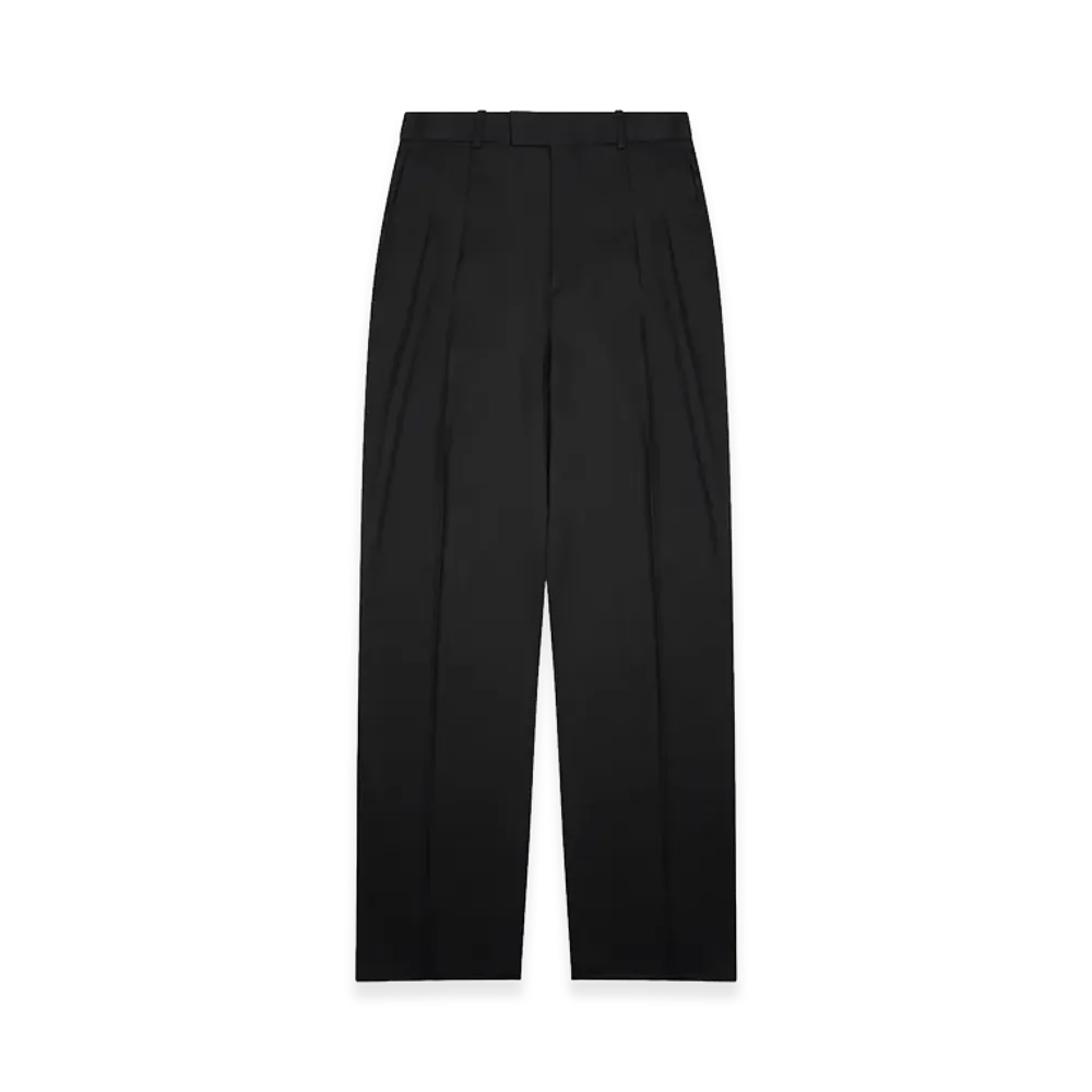 Bottega Veneta Women's Silk Blend Tailored Pants "Black"