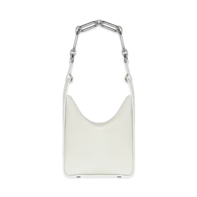BALENCIAGA Tool 2.0 Small North-south Chain Tote Bag In Grained Calfskin "White"