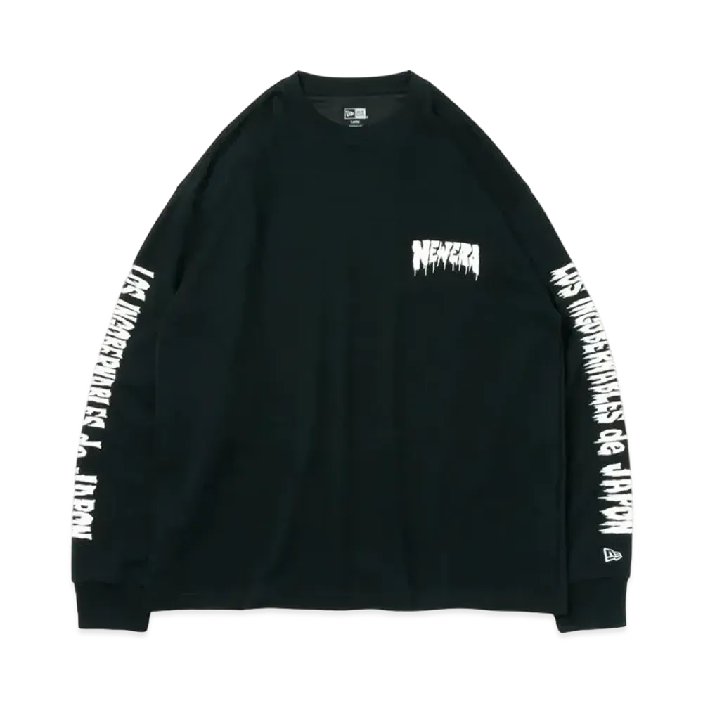 NEW ERA x New Japan Pro Wrestling Long Sleeve Oversized Performance T-Shirt Los Ingobernables De Japon "Black"