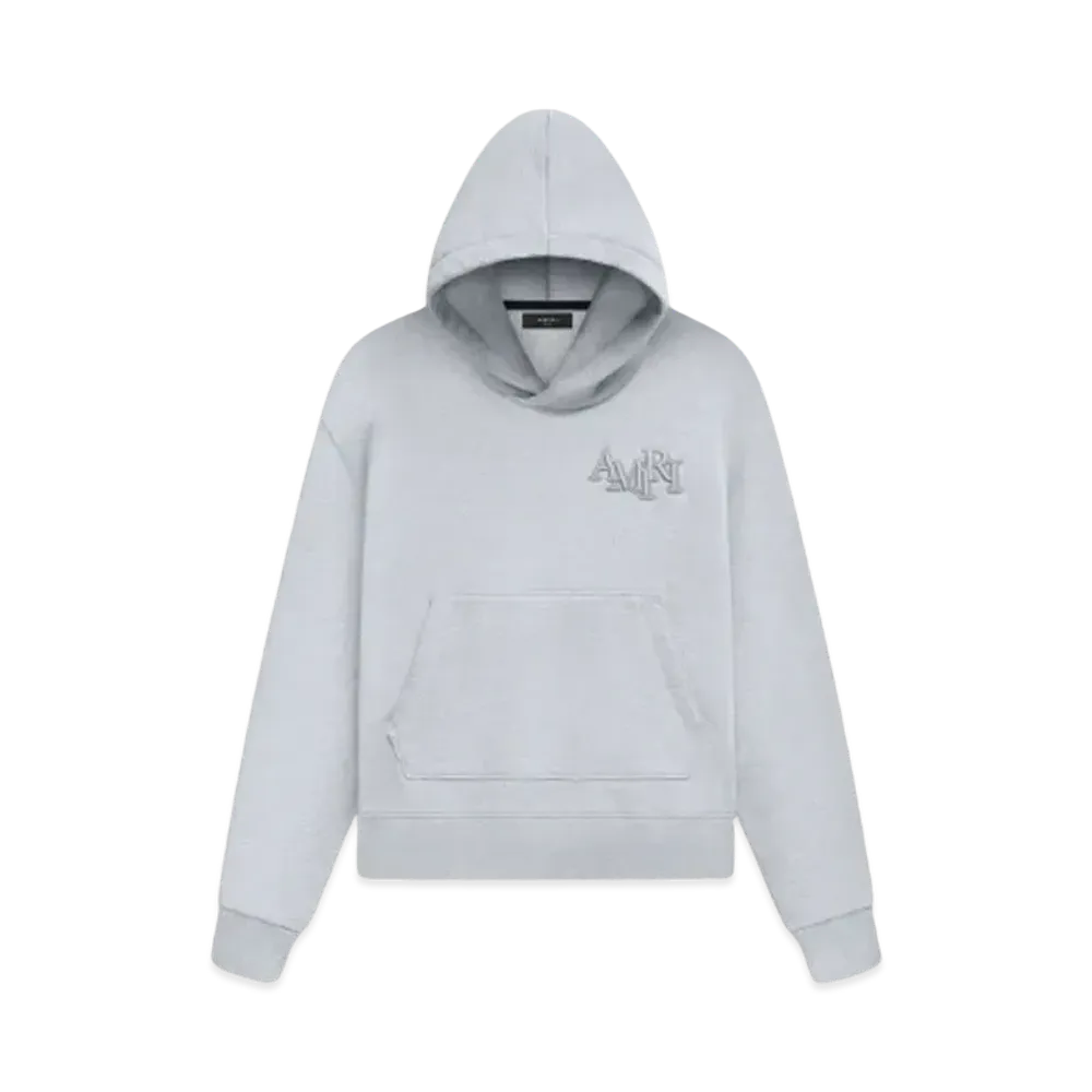 AMIRI Staggered Hoodie "Hether Gray"