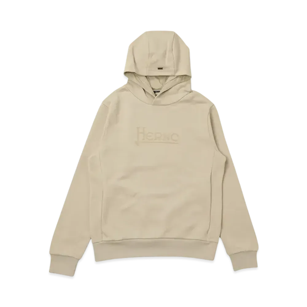 Herno Sweat Hooded Hoodie "Greige" JG000213U