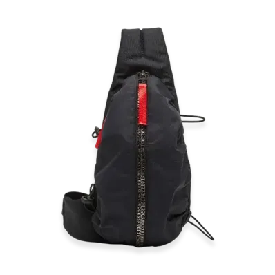 Diesel Zip-D Crossbody x Zip-D-Sling Bag In Check-Jacquard Shell "Black"