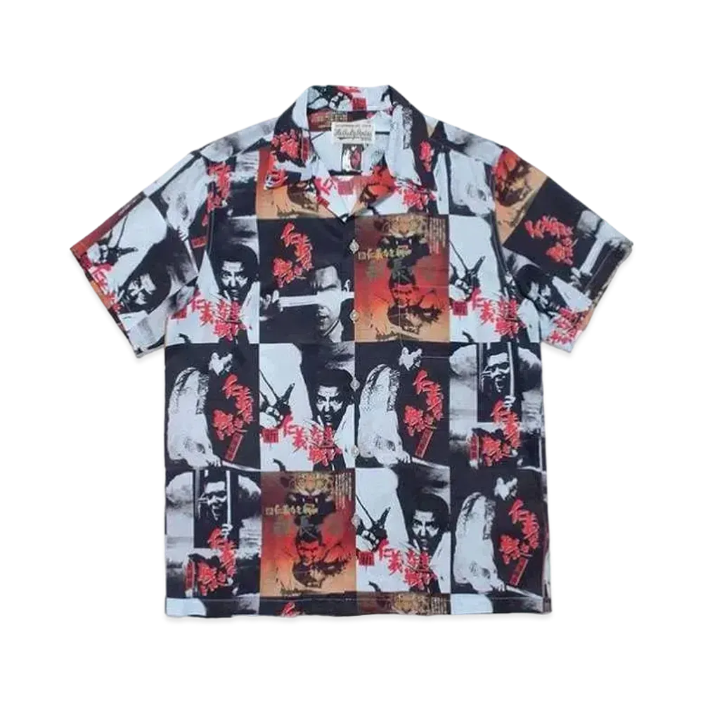WACKO MARIA 仁義なき戦い SHIRT "Blue"