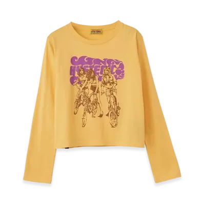 HYSTERIC GLAMOUR Hit The Road T-Shirt "Yellow"