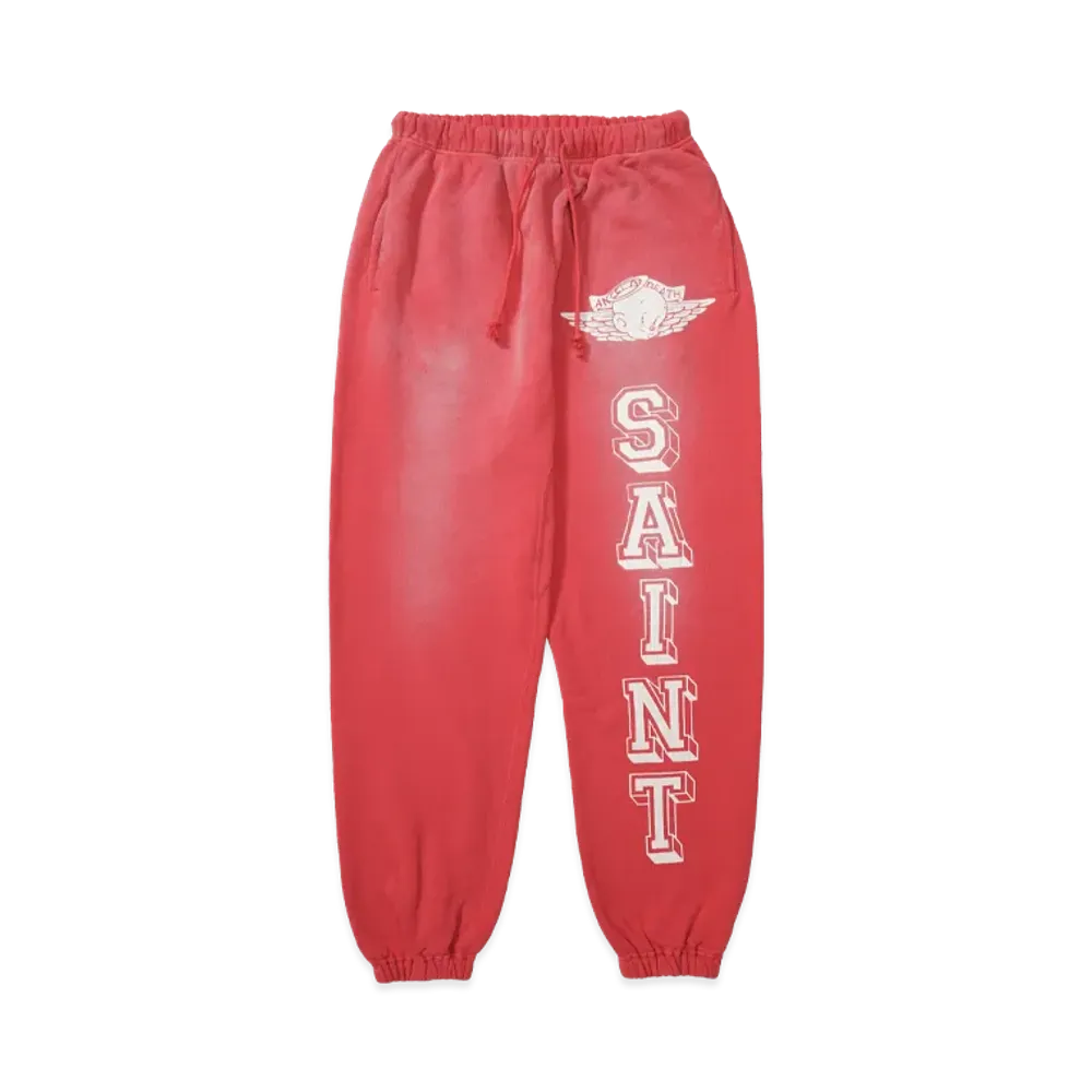 Saint Mxxxxxx Sweat Pants Baby Michael "Red"