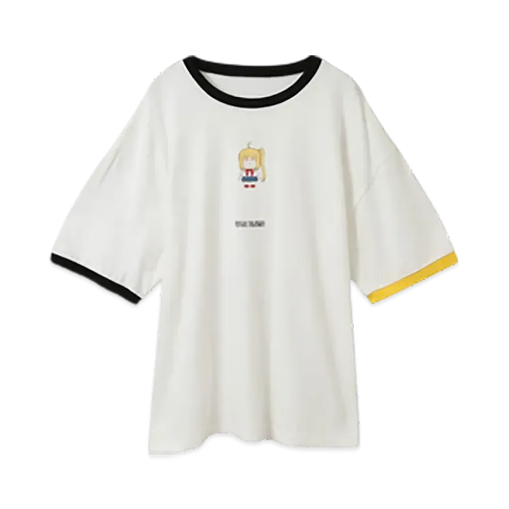 Converse x Bocchi The Rock! Human Robot Graphic Ringer Tee "Yellow"