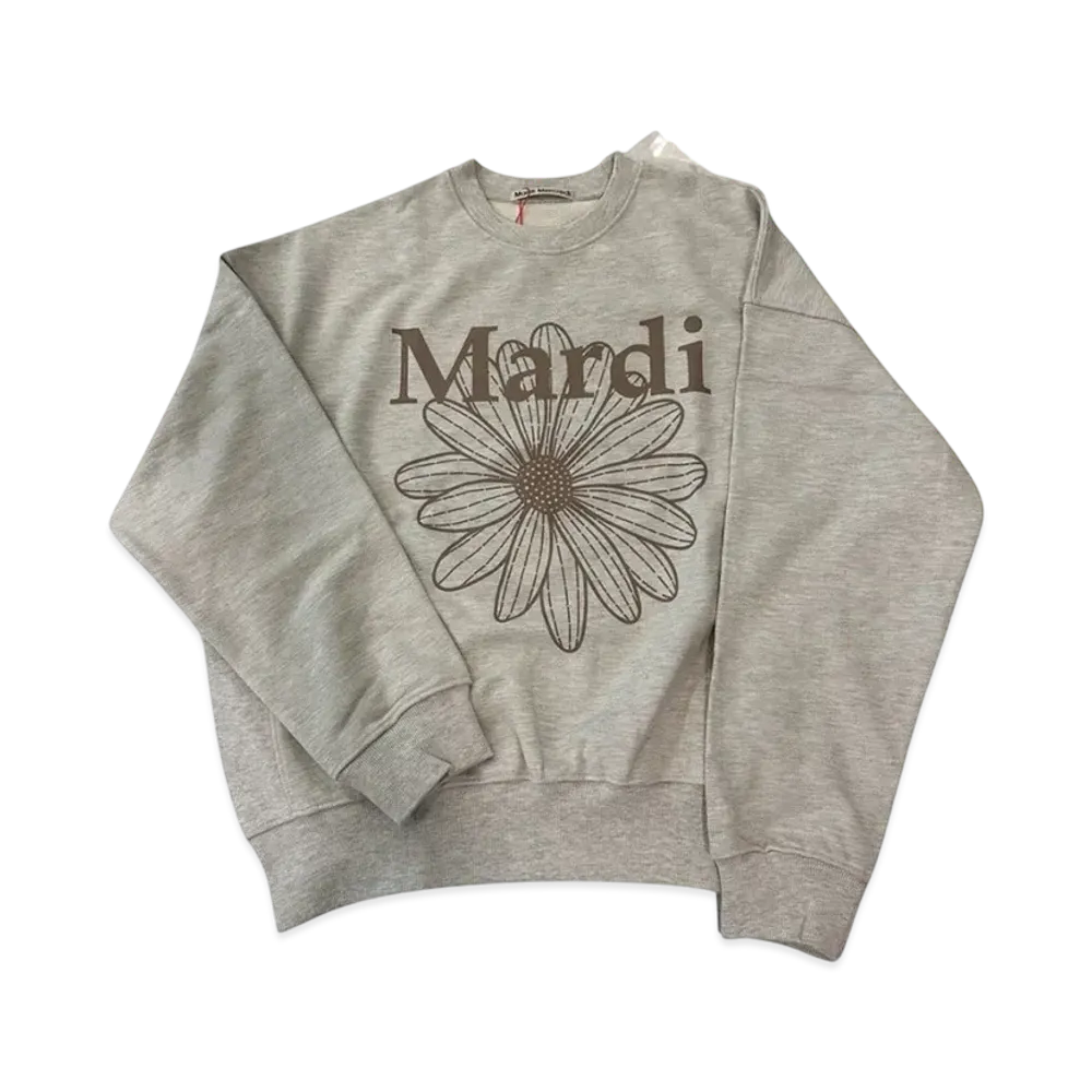 Mardi Mercredi Sweatshirt Flowermardi "Oatmeal Taupe"