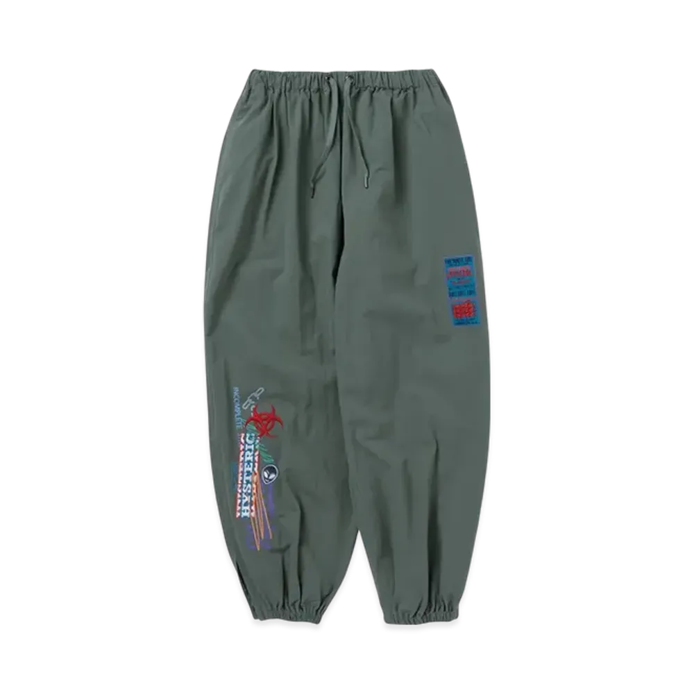 HYSTERIC GLAMOUR x Genzai Collage Cotton Pants "Green"