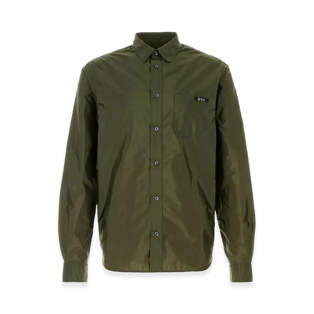PRADA Re-Nylon Classic Fit Shirt "Green"