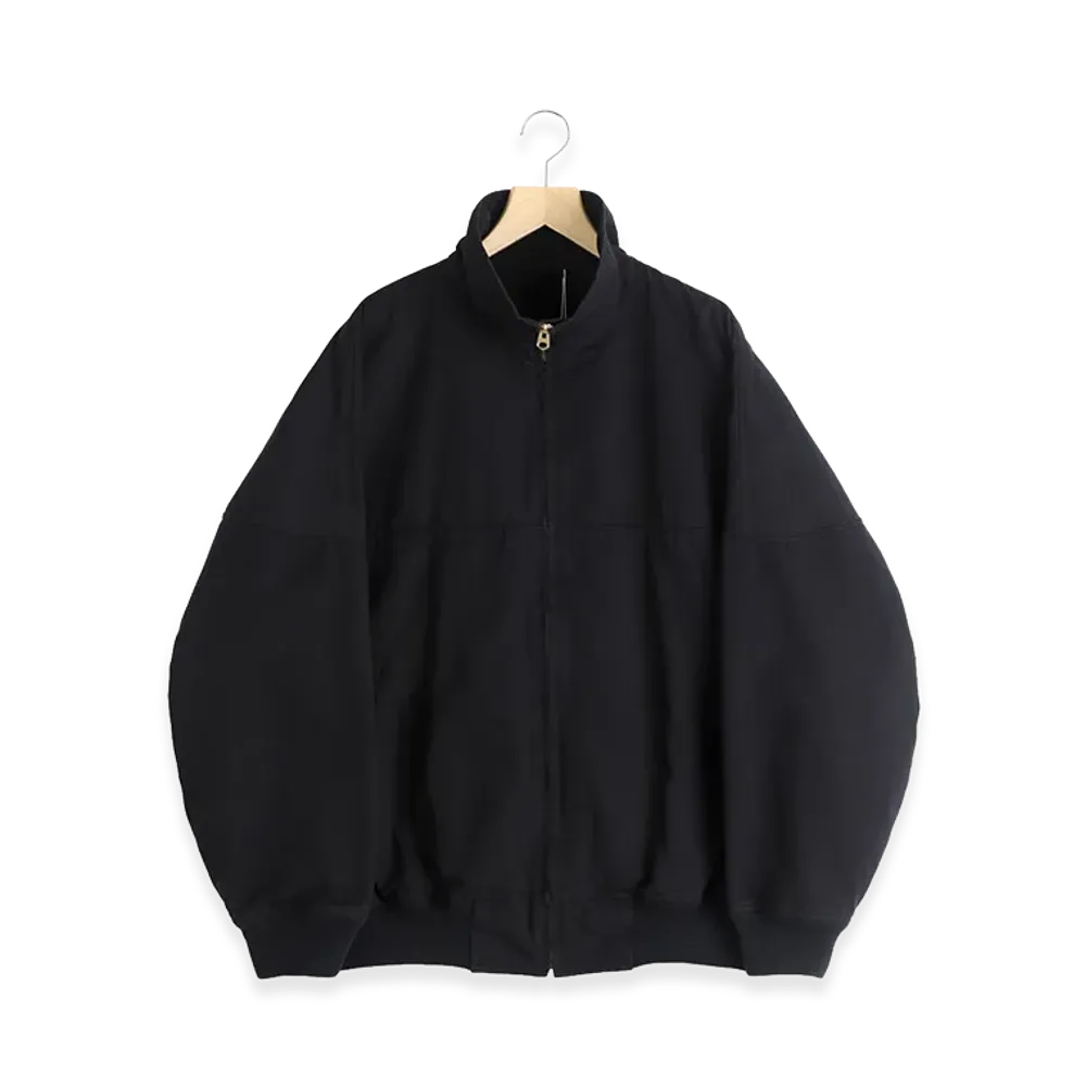 COMOLI Post Work Twill Cap Shoulder Blouson "Black"