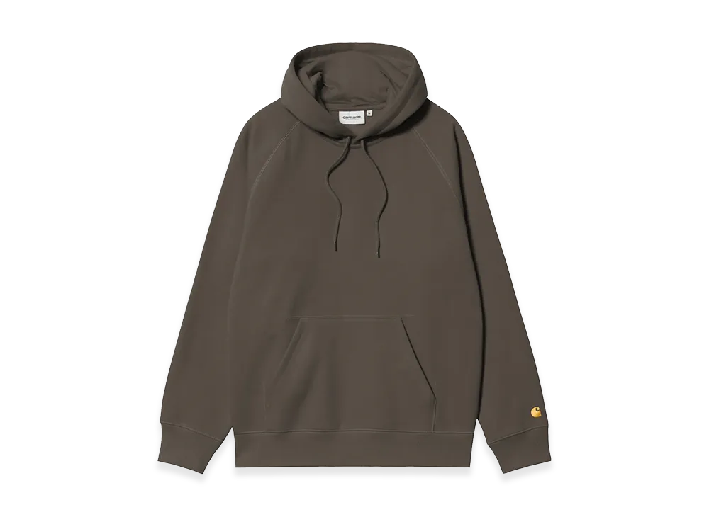 Carhartt WIP Hooded Chase Sweat "Shungite/Gold"