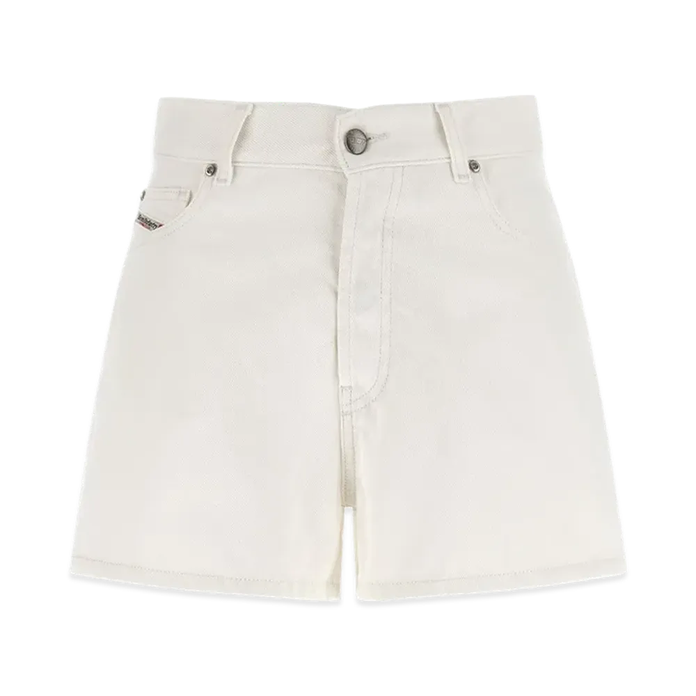 Diesel Women's Cotton Denim Shorts "White"