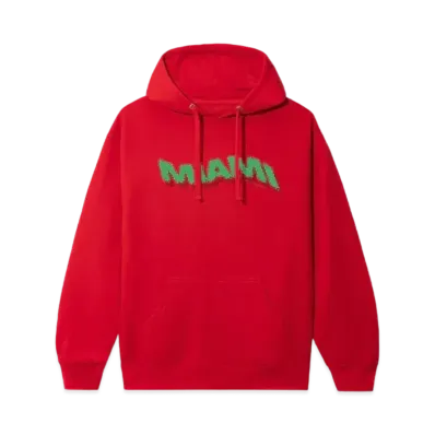 ANTI SOCIAL SOCIAL CLUB FA22 Miami Red Hoodie "Red"