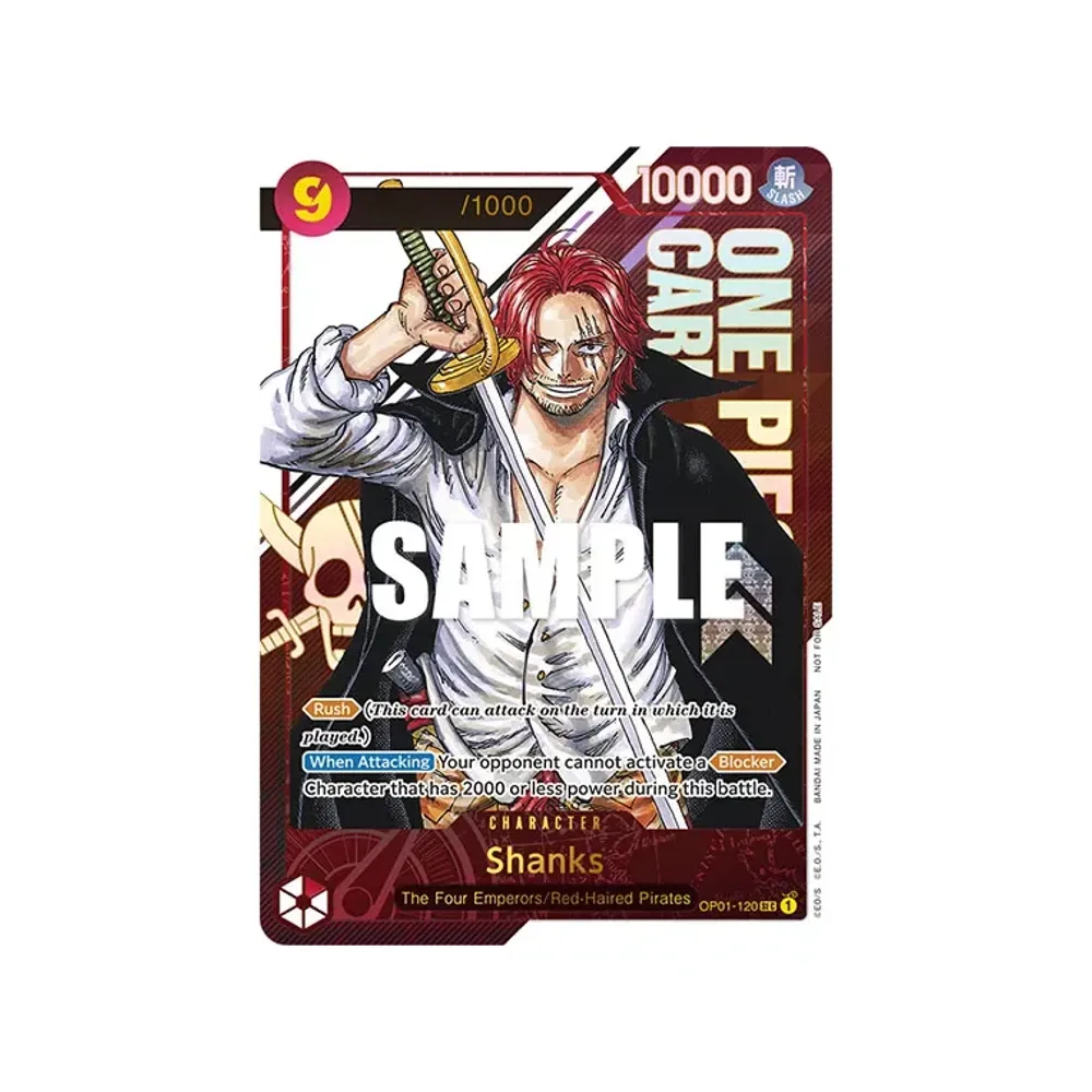 シャンクス SEC-P [OP01-120]【英語版】(プロモーションカード「2024 3‐5月 オンライン リージョナル イベント」)