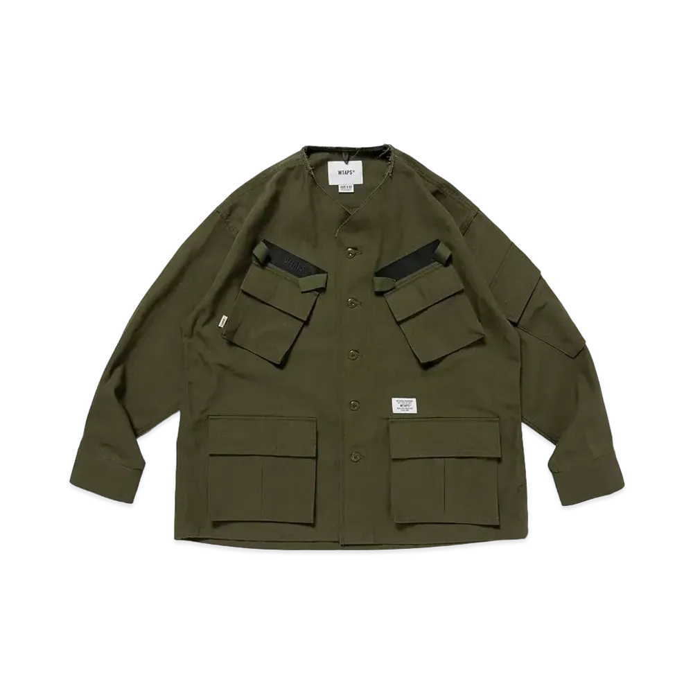 WTAPS Scout 01 / LS / Cotton. Twill. 03 "Olive Drab"