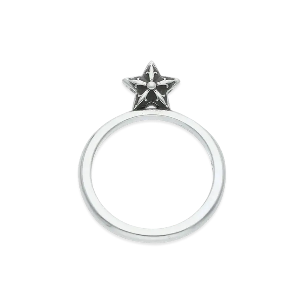 Chrome Hearts Bubblegum Star Stand Up Ring "Silver"