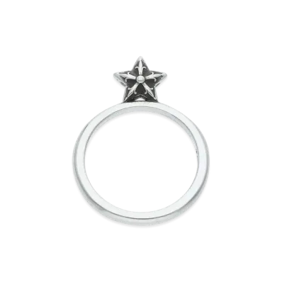 Chrome Hearts Bubblegum Star Stand Up Ring "Silver"