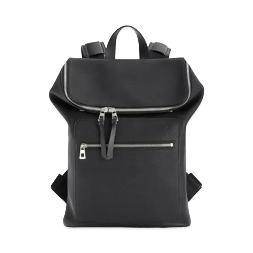 LOEWE Slim Goya Backpack In Soft Grained Calfskin "Black"