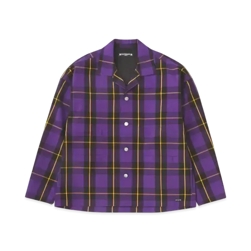 mastermind WORLD Block Plaid Work LS Shirt "Purple Base (Purple Plaid)"