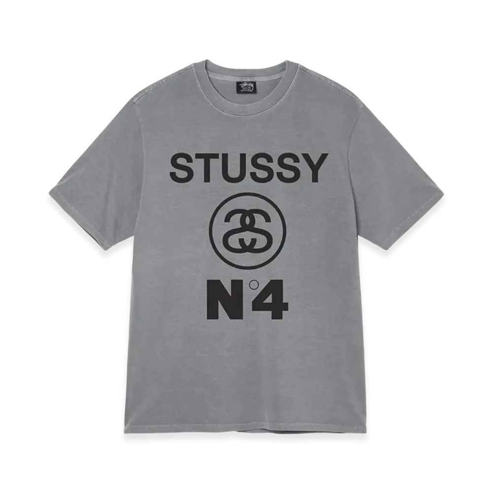 Stussy Pigment Dyed Stussy No.4 Tee "Grey"