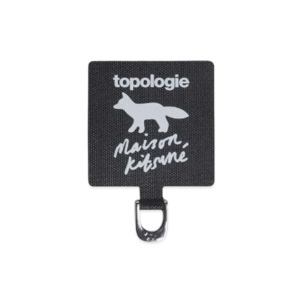 Maison Kitsune x Topologie Phone Strap Adapter "Black"