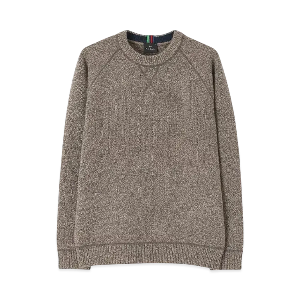 Paul Smith Melange Raglan Sleeve Knit "Camel"