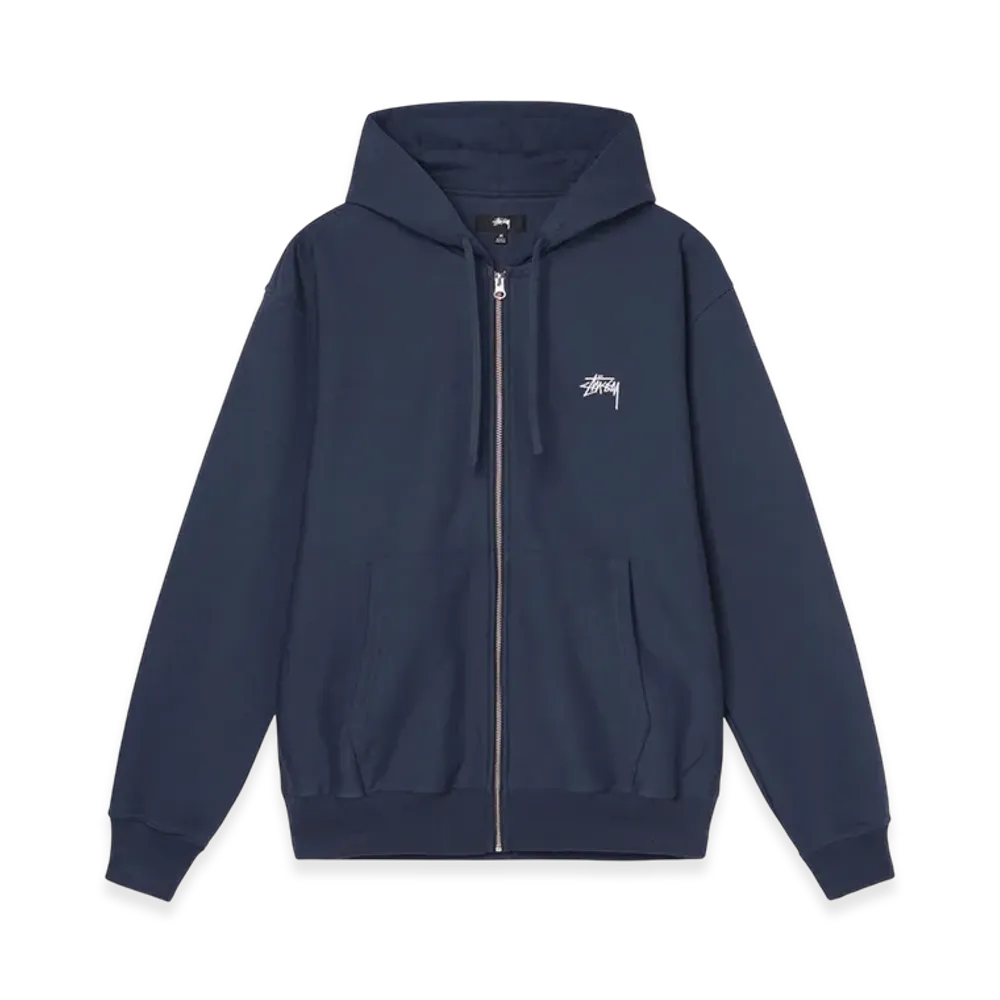 Stussy Overdyed Zip Hoodie 2021 "Navy"
