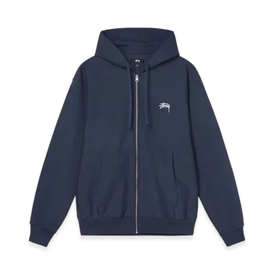 Stussy Overdyed Zip Hoodie 2021 "Navy"