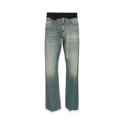 MM6 Maison Margiela Jeans With Waistband "Blue"