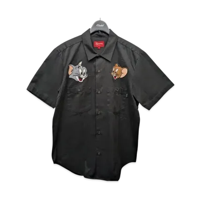 Supreme Tom & Jerry S/S Work Shirt "Black"