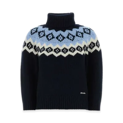 PRADA Women's Wool Blend Sweater "Blunaturale"