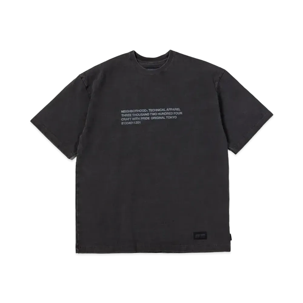 NEIGHBORHOOD Pigment Dyed Crewneck SS "Black"