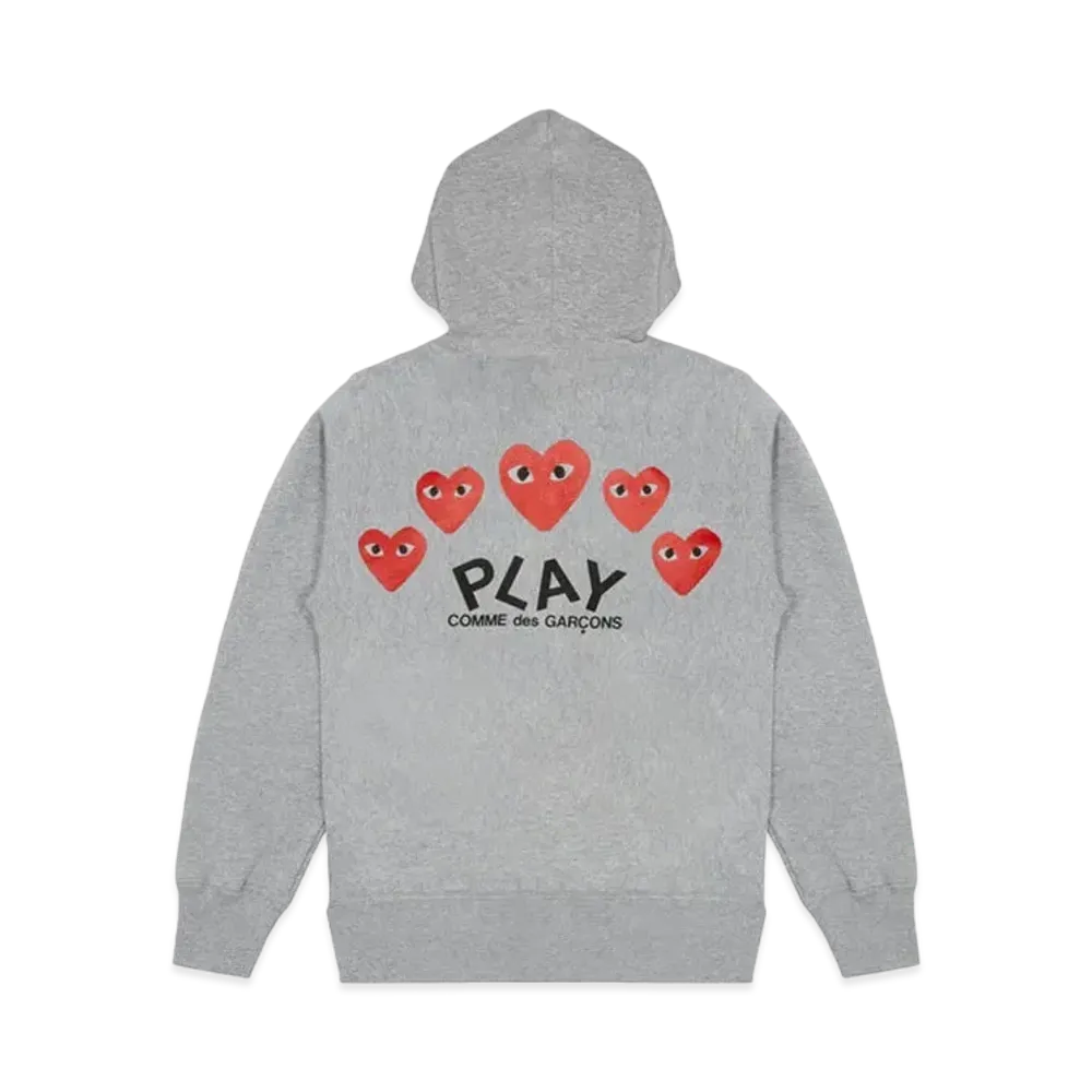 PLAY COMME des GARCONS Unisex Pullover Hoodie "Top Grey"