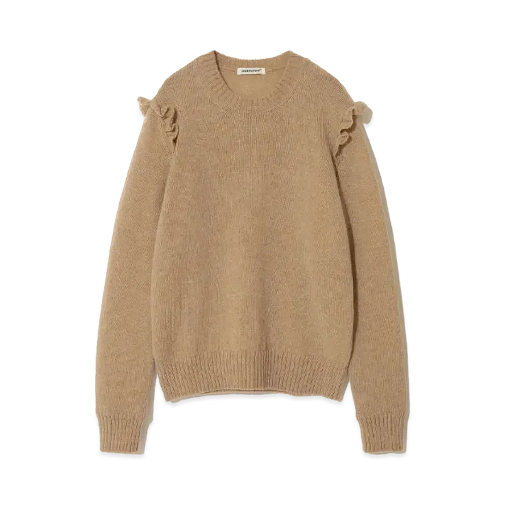 UNDERCOVER Wool Frill Pullover Knit "Light Beige"