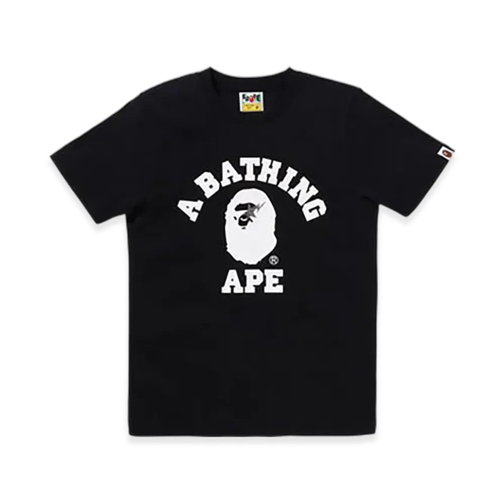 A BATHING APE College Crystal Stone STA Tee "Black"