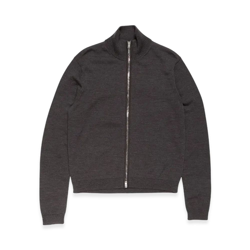 Acne Studios Zip-Up Cardigan "Anthracite Grey"